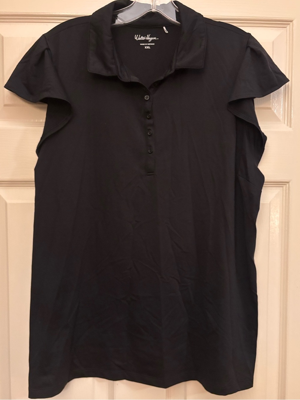 Walter Hagen Ladies Black Golf Polo